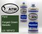 Preview: Ford, Forged Green Metallic, L9 / M7472: 400ml Sprühdose + 400ml Klarlack - Set, von ATW Autoteile West.